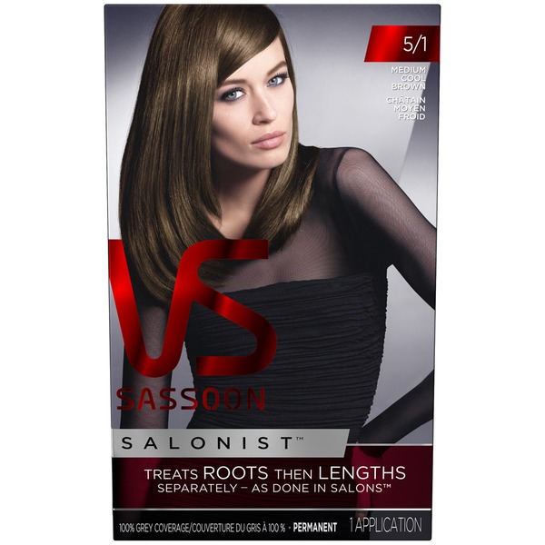 Vidal Sassoon Salonist Permanent 5 1 Medium Cool Brown Hair Colour