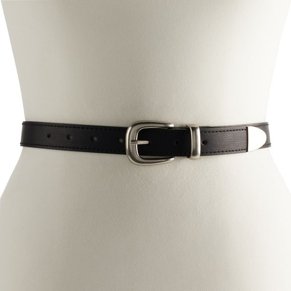 Sonoma Goods For Life Women's Harness Buckle Belt - Black