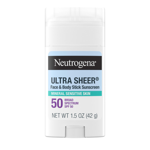 Neutrogena Ultra Sheer SPF 50 Zinc Mineral Sunscreen Stick, 1.5 oz - 1.5 oz