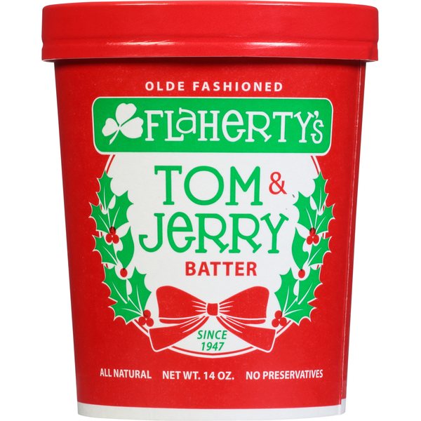 Flaherty's Irish Candy Co Batter, Tom & Jerry, Olde Fashioned Same