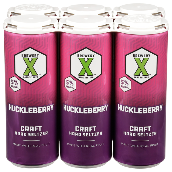 Brewery X Craft Huckleberry Hard Seltzer Same-Day Delivery