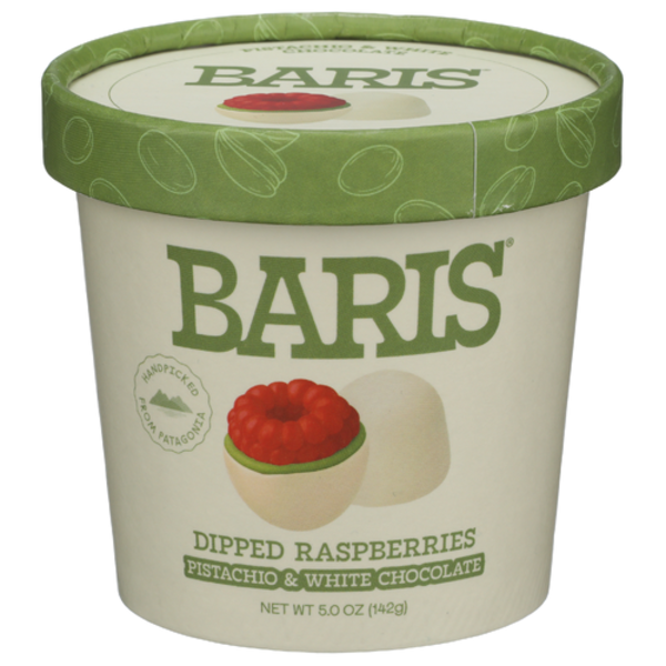 BARIS Pistachio & White Chocolate Dipped Raspberries — product image