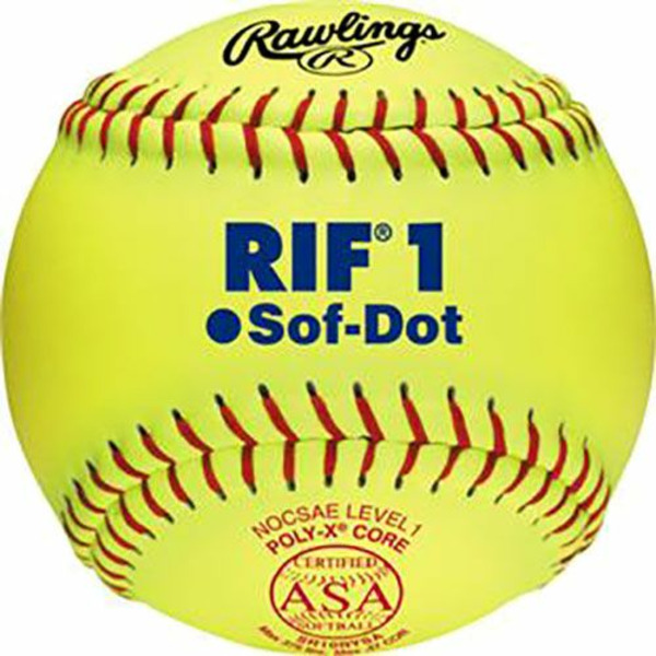 Worth RIF Sof-Dot ASA Fastpitch Softball - 10"
