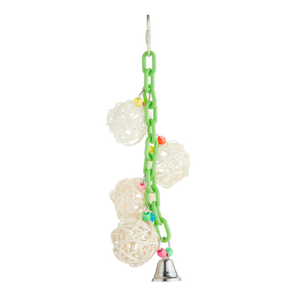 You & Me 4 Ball Chain With Bell Bird Toy