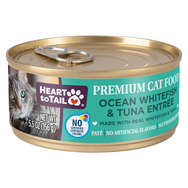 Heart to Tail White Fish and Tuna Canned Cat Food