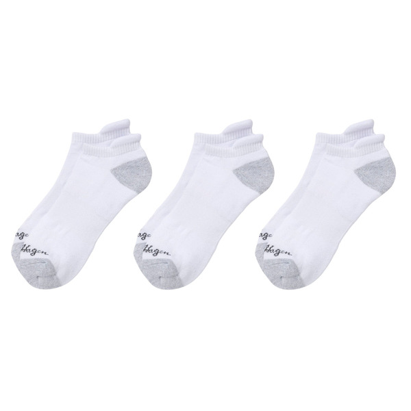 Walter Hagen Men's Performance Low Cut Socks, L - White, 3 Pack