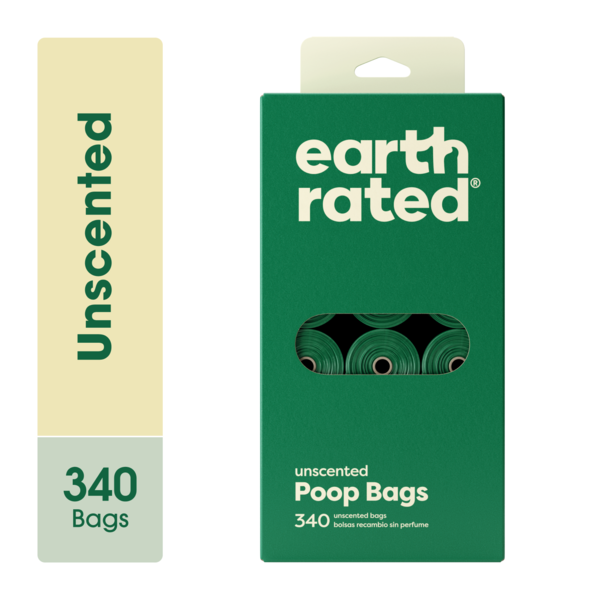 Earth Rated Dog Poop Bags, Unscented, 100% Leak Proof