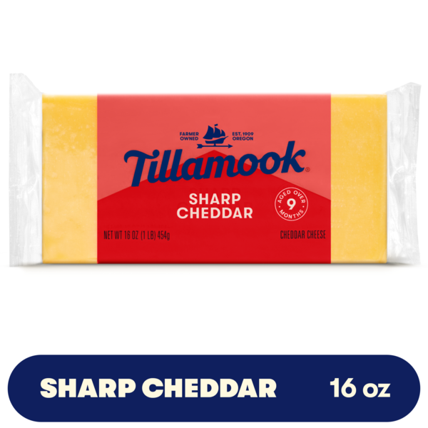 Tillamook Sharp Cheddar Cheese Block, 16oz