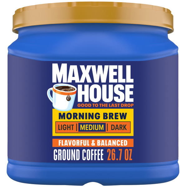 Maxwell House Morning Brew Medium Roast Ground Coffee Same-Day