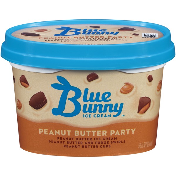Blue Bunny Peanut Butter Party Ice Cream (5.5 fl oz) Instacart