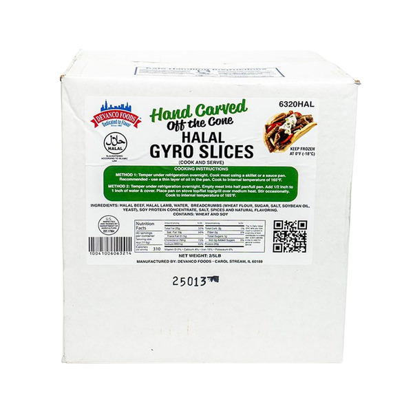 Devanco - Halal Off The Cone Gyro Slices - 2/5lbs Delivery or Pickup ...