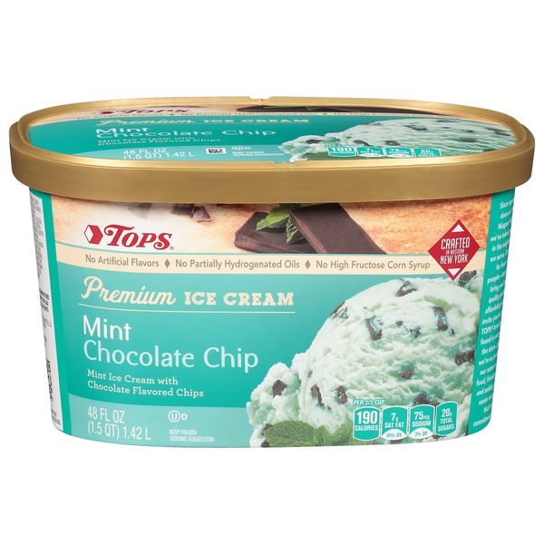 TOPS Ice Cream, Mint Chocolate Chip, Premium Same-Day Delivery or