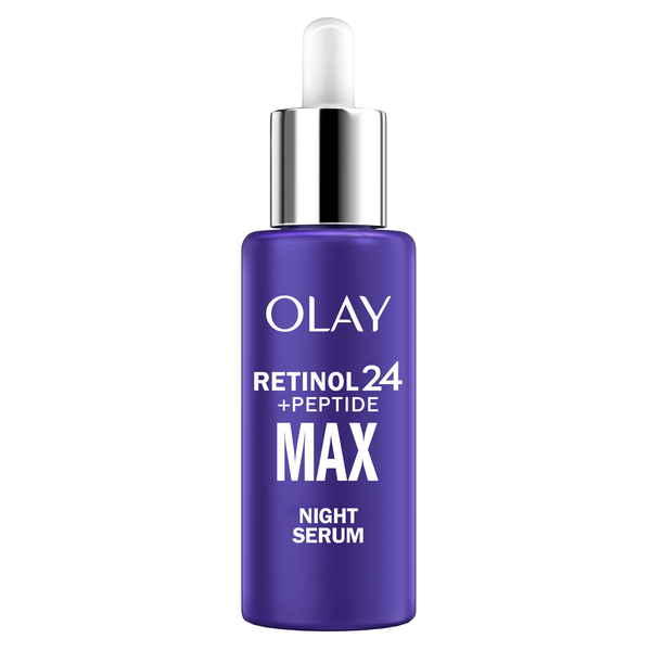 Olay Retinol 24 MAX Night Smoothing Serum, Fragrance - Free - 1.3