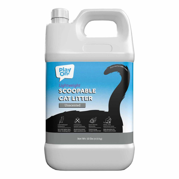 Play On Unscented Scoopable Lightweight Cat Litter