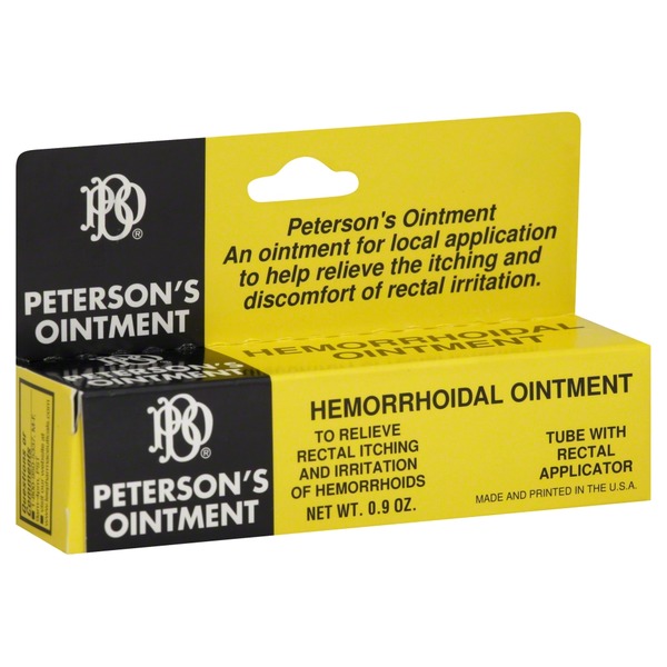 Petersons Ointment Hemorrhoidal Ointment (0.9 oz) Instacart