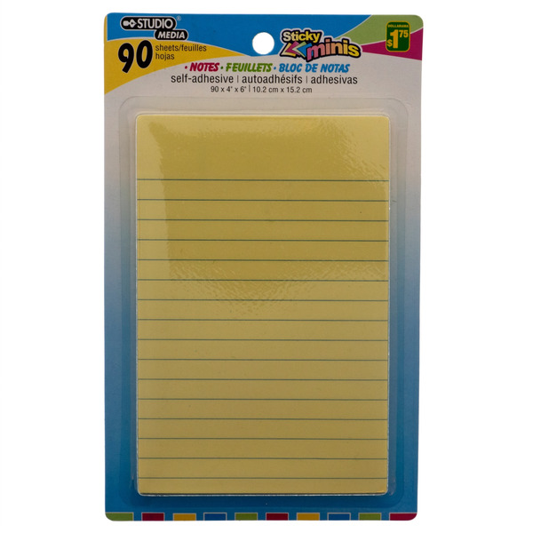 Dollarama Ruled Sticky Note Pad Same-Day Delivery | Dollarama
