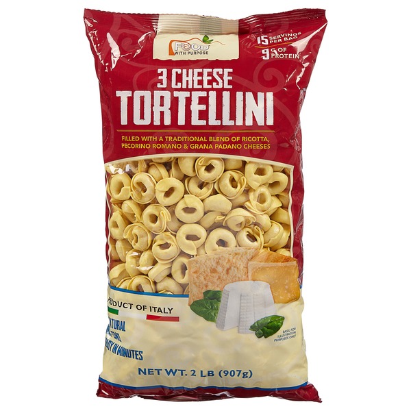 Food With Purpose 3 Cheese Tortellini (2 lb) from Costco Instacart