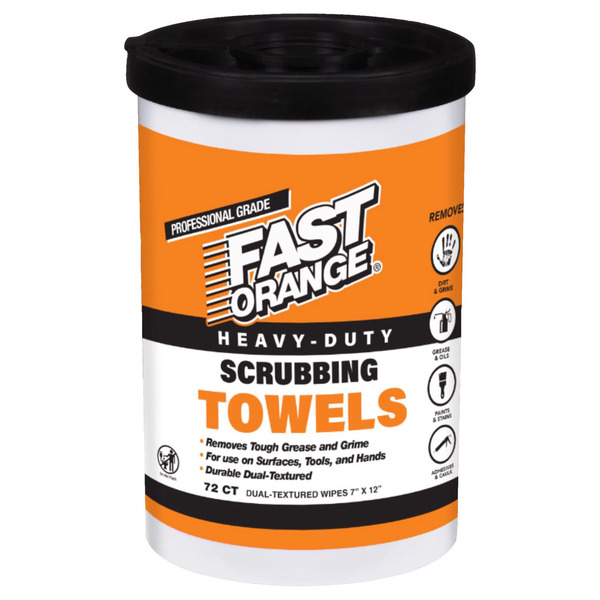 Permatex Fast Orange Hand & Surface Scrubbing Towels