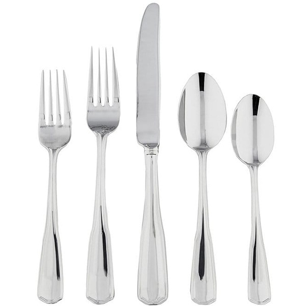 Southern Living Leigh 45-Piece Stainless Steel Flatware Set