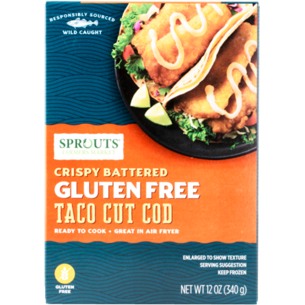 Sprouts Battered Gluten Free Taco Cut Cod