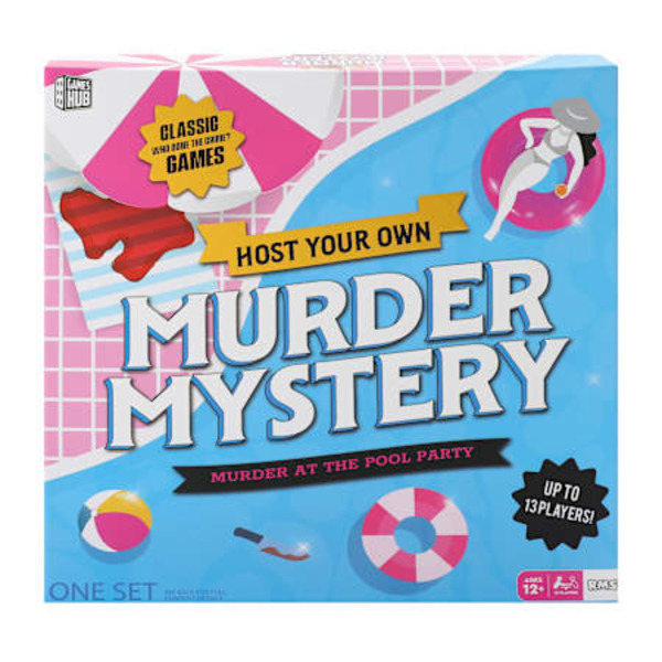 Games Hub Host Your Own Murder Mystery Game Set - Murder at the Pool Party