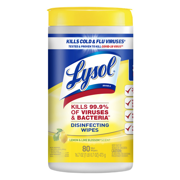 Publix Lysol MultiSurface, Disinfectant Wipes Antibacterial Cleaning