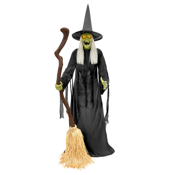 Haunted Living 6-ft Motion Activated Talking Lighted Witch Animatronic