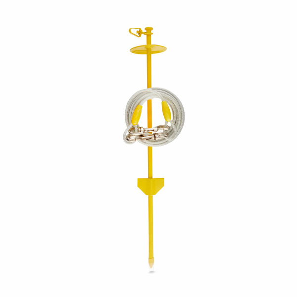 Every Yay 24" Trusty Tether Tie Out Cable With Dome Stake