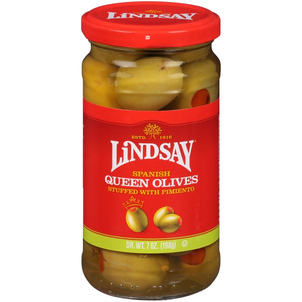 Lindsay Spanish Queen Stuffed with Pimiento Olives (7 oz) Instacart