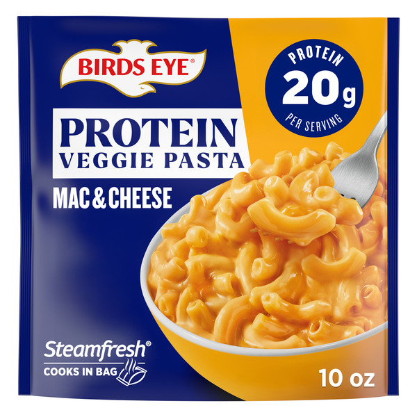 Birds Eye Protein Veggie Mac & Cheese, 20g of Protein, Frozen Side