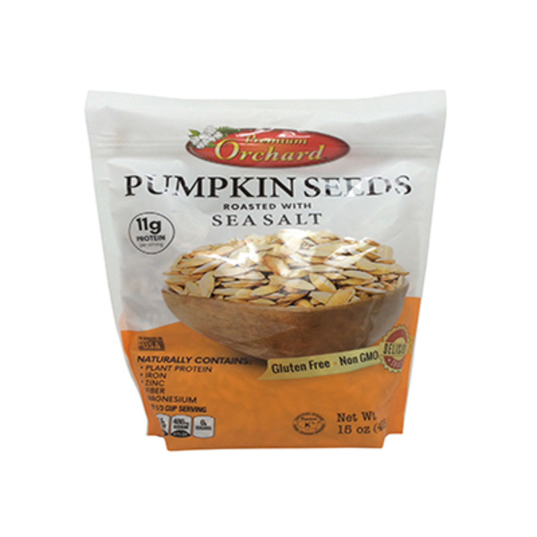 Premium Orchard Pumpkin Seeds, Roasted with Sea Salt