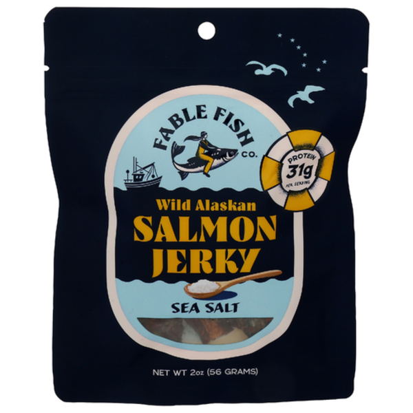 Fable Fish Co. Sea Salt Wild Alaskan Salmon Jerky