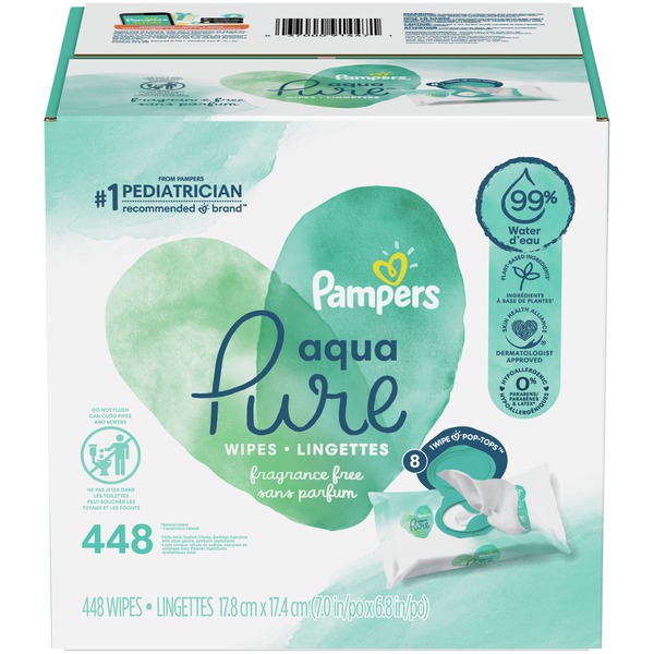 Pampers Aqua Pure Sensitive Baby Wipes
