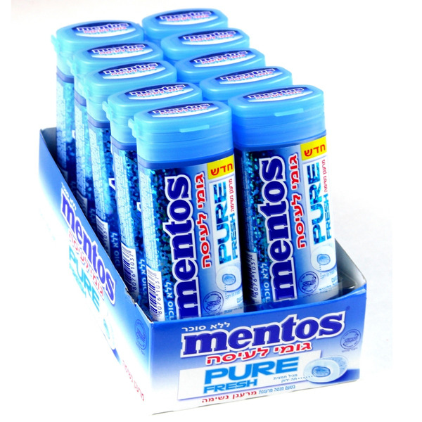 Mentos - Sugar Free Fresh Mint Gum - 10 ct