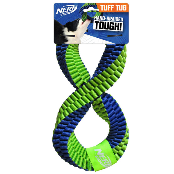 Nerf Nylon Braided Twisted Infinity Tug Dog Toy