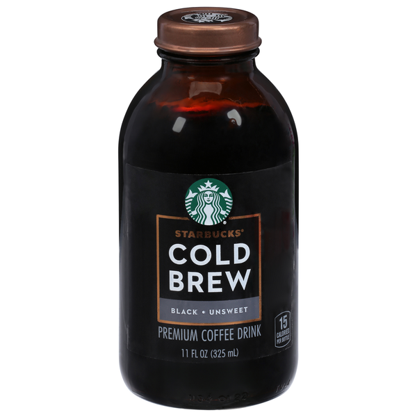 Starbucks Coffee Drink, Black, Unsweet, Cold Brew, Premium Same