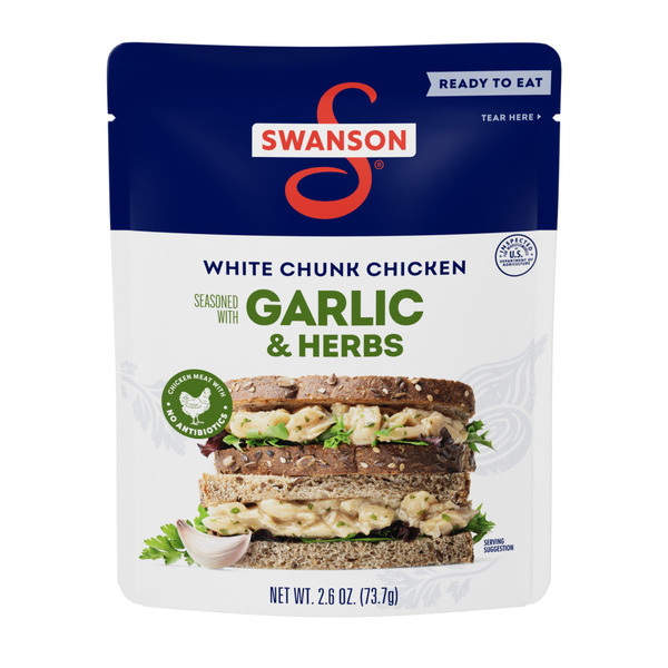 Swanson's Garlic and Herbs White Chunk Fully Cooked Chicken