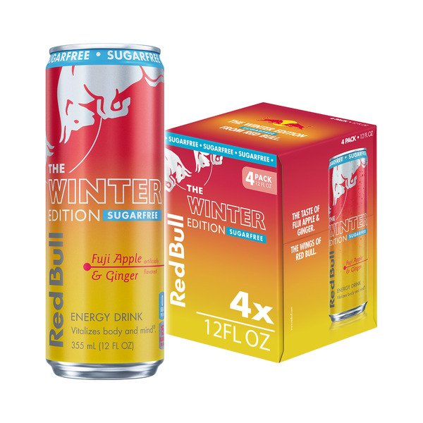 Red Bull Winter Edition Sugarfree Fuji Apple & Ginger Multipack