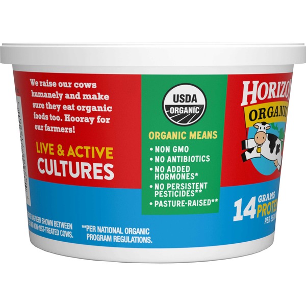 Horizon Organic Lowfat Small Curd Cultured Cottage Cheese 16 Oz