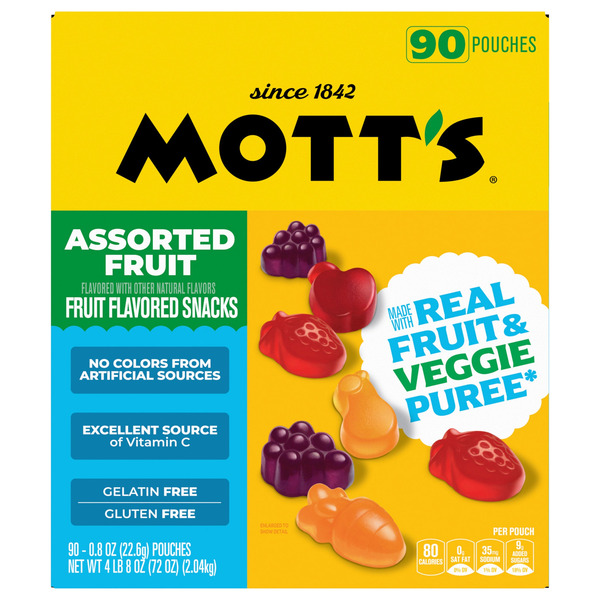 Mott's Assorted Fruit Flavored Snacks, 90-count