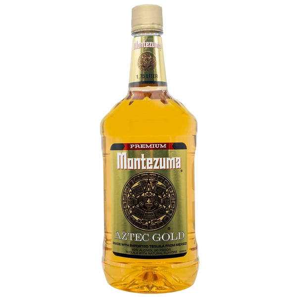Montezuma Aztec Gold Tequila, 1.75l, 80 Proof (40% ABV) Same-Day
