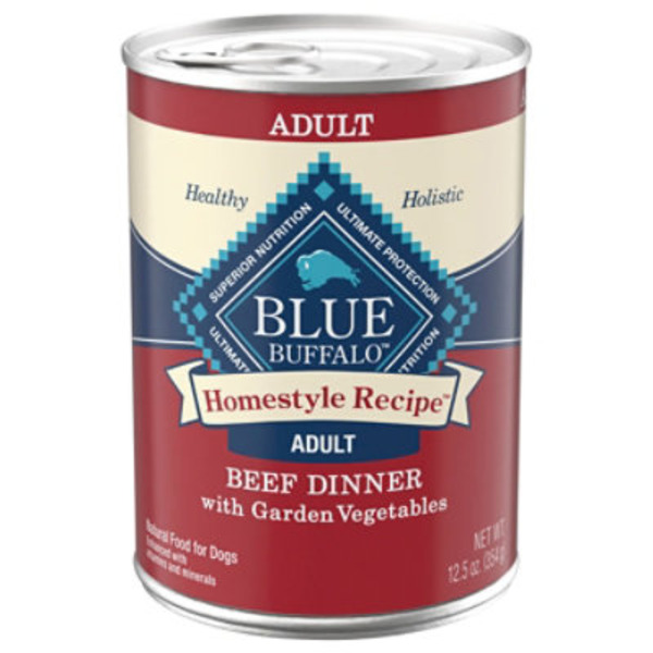 Blue Buffalo Homestyle Recipe Natural Adult Wet Dog Food, Beef