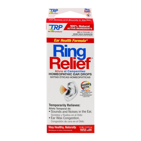 TRP Ring Relief Ear Health Formula Homeopathic Ear Drops (0.5 fl oz