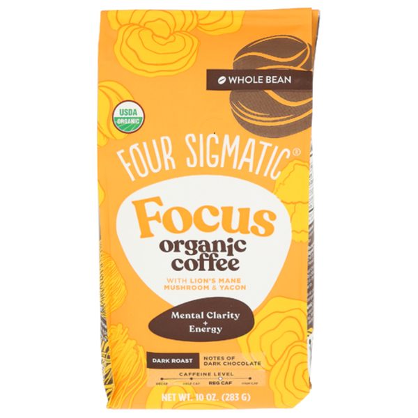 Four Sigmatic Organic Focus Dark Roast Whole Bean Coffee