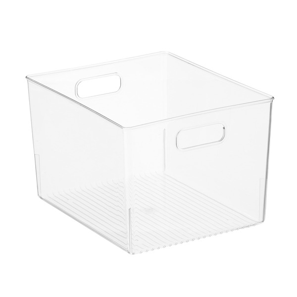 iDesign Linus Kitchen Bin - Clear - 12" x 10" x 7-3/4"
