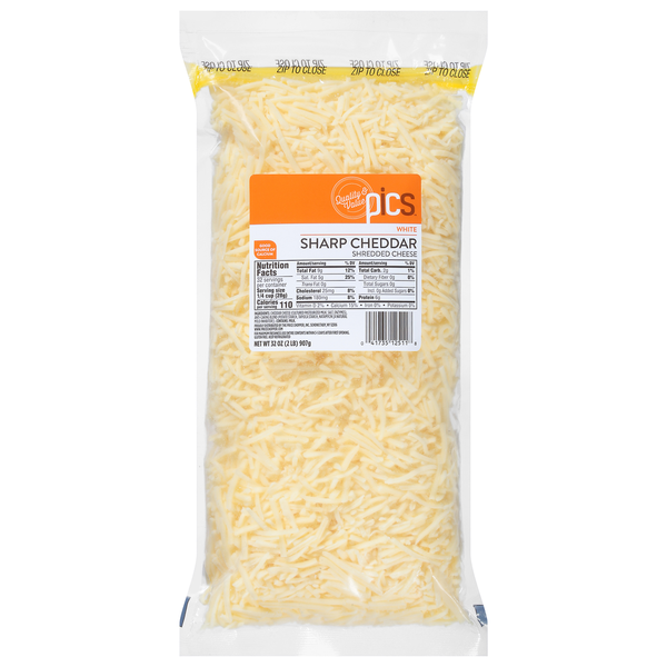 PICS Sharp Cheddar Shredded Cheese
