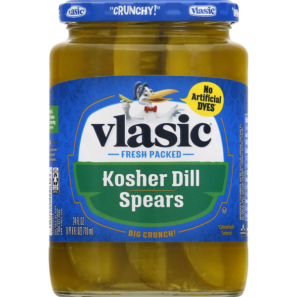 Vlasic Kosher Dill Spears Pickles (24 fl oz) Instacart