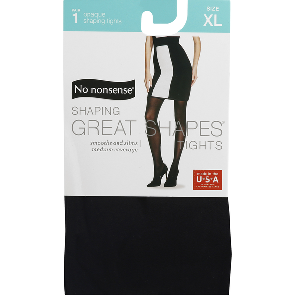 No nonsense Shaping Tights, Opaque, Extra Large, Black Same-Day