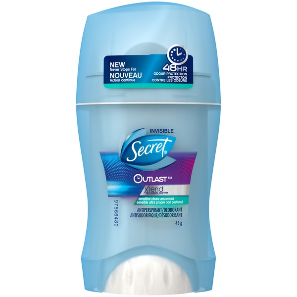 Secret Outlast Xtend Secret Outlast Xtend Invisible Solid Sensitive