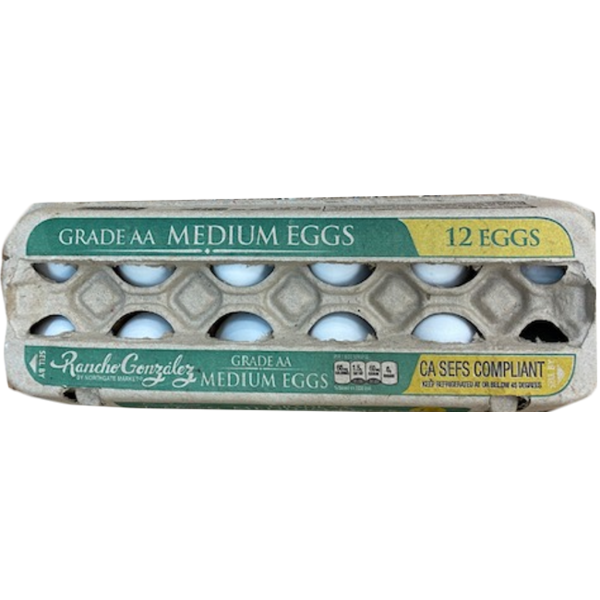 Rancho Gonzalez Medium Grade AA Eggs Same-Day Delivery | Northgate